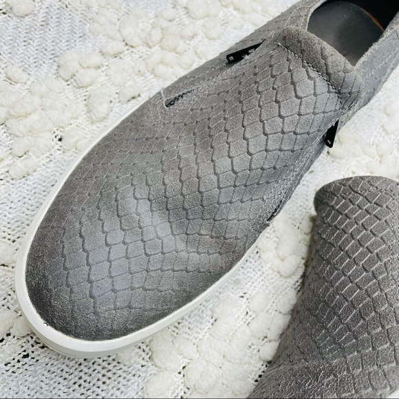 Timberland Sneakers Women's Size Slip On Gray Leather Platform - Picture 4 of 12